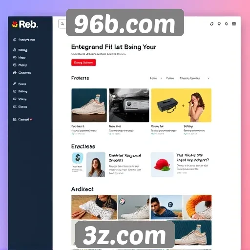 Análise da interface do usuário do 96b.com
