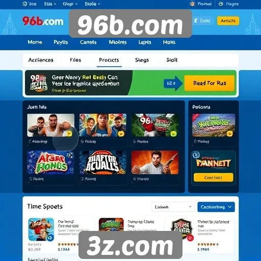 Interface do usuário em 96b.com passa por atualizações